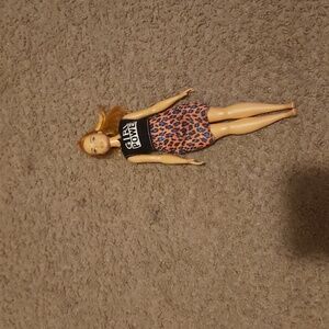 Barbie Red Hair Animal Print